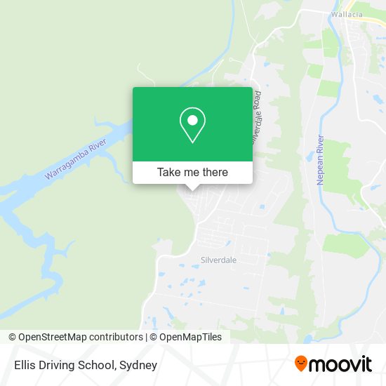 Mapa Ellis Driving School