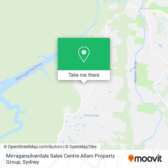 Mapa Mirragansilverdale Sales Centre Allam Property Group