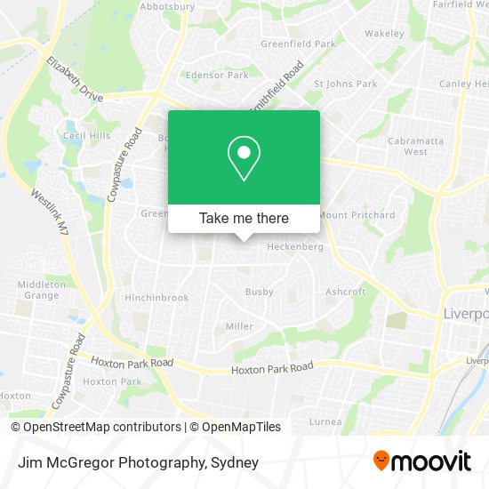 Jim McGregor Photography map
