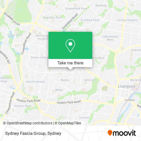 Sydney Fascia Group map