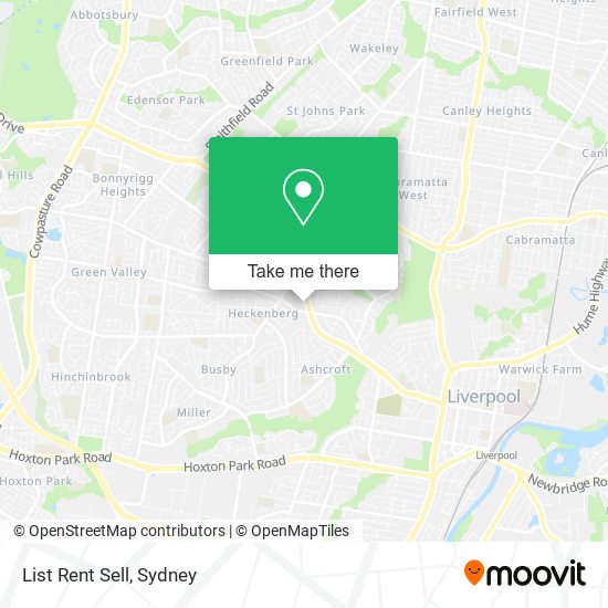 List Rent Sell map