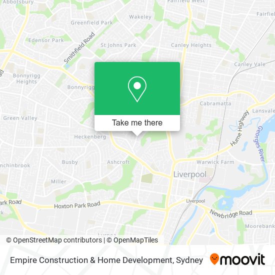Empire Construction & Home Development map