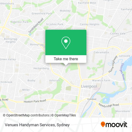 Venues Handyman Services map