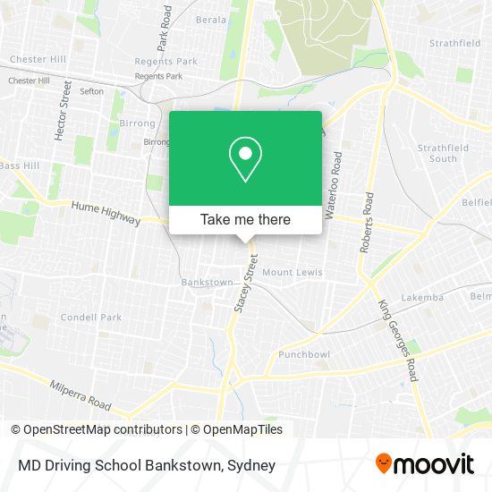 MD Driving School Bankstown map