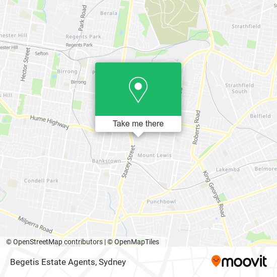 Mapa Begetis Estate Agents