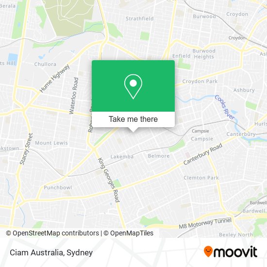 Ciam Australia map