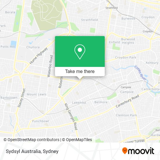 Sydsyl Australia map