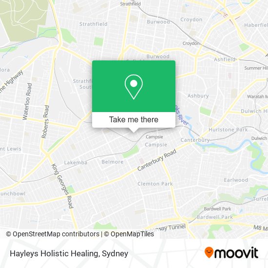 Hayleys Holistic Healing map