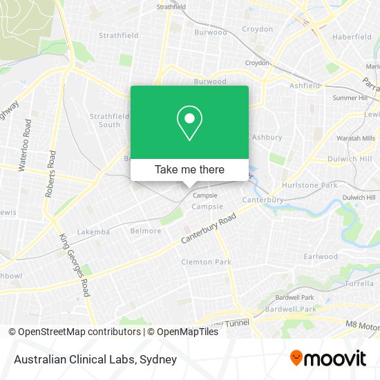 Australian Clinical Labs map