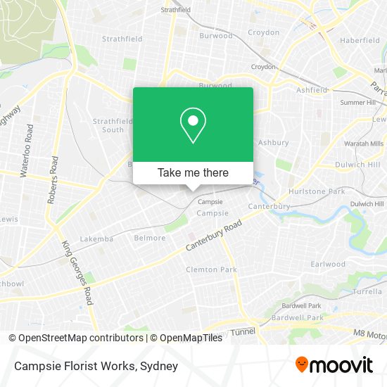 Campsie Florist Works map