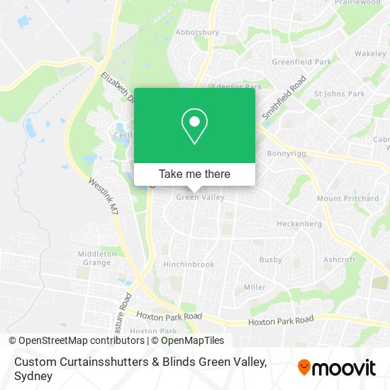 Custom Curtainsshutters & Blinds Green Valley map