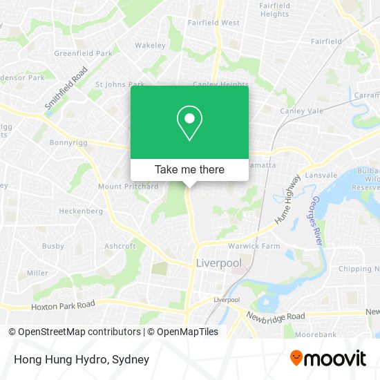 Mapa Hong Hung Hydro