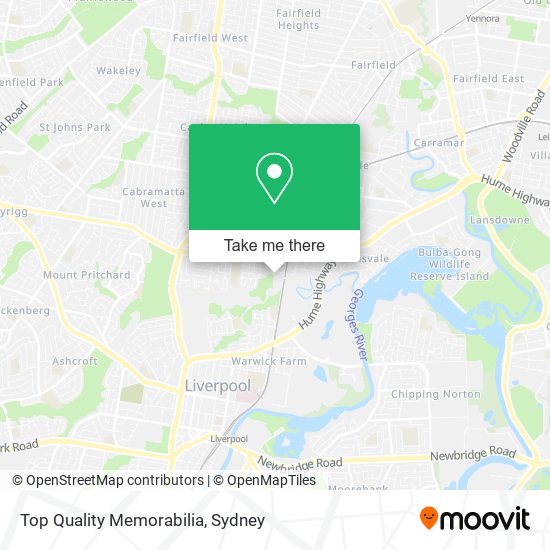 Top Quality Memorabilia map