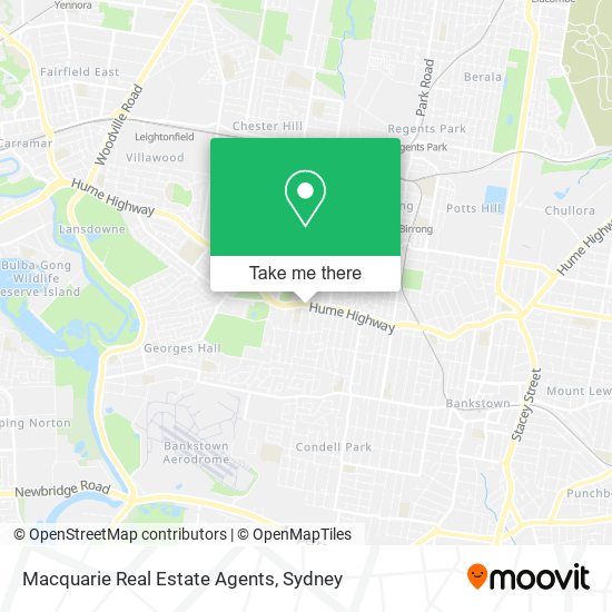 Mapa Macquarie Real Estate Agents
