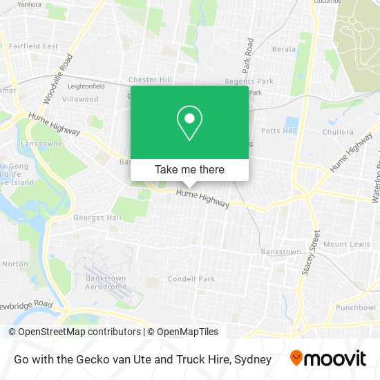 Mapa Go with the Gecko van Ute and Truck Hire