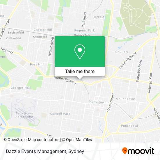 Dazzle Events Management map