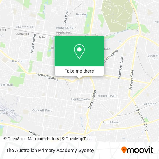 The Australian Primary Academy map