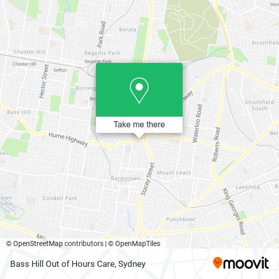 Bass Hill Out of Hours Care map