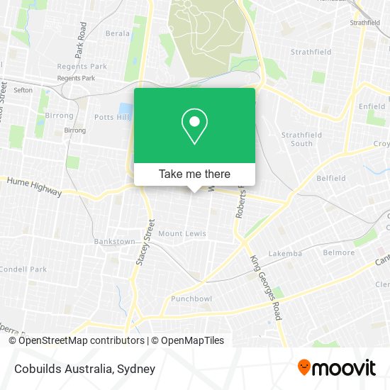 Cobuilds Australia map