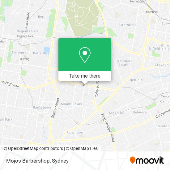Mojos Barbershop map