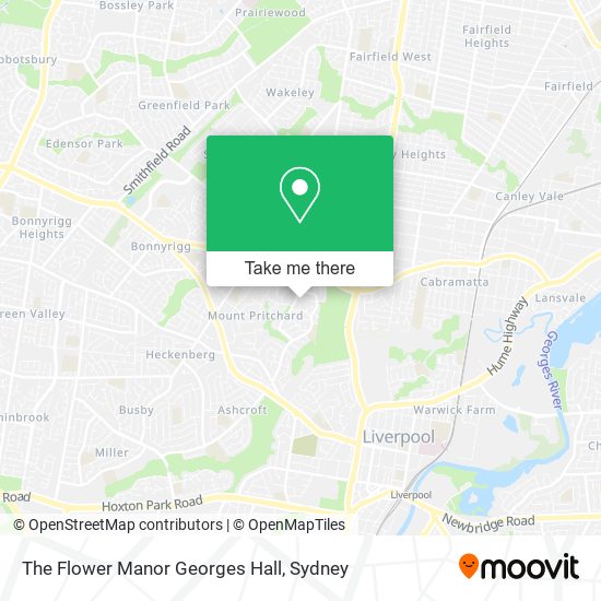 The Flower Manor Georges Hall map
