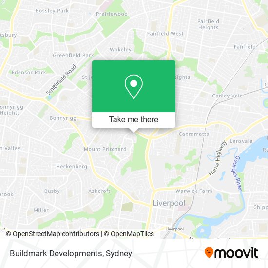 Buildmark Developments map