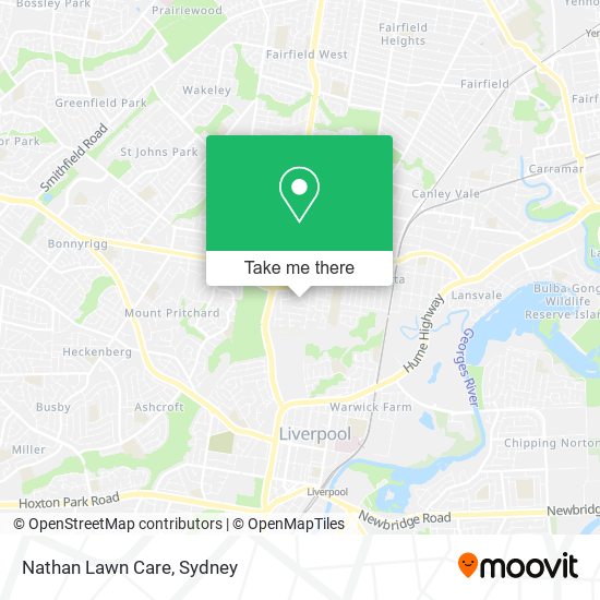 Mapa Nathan Lawn Care