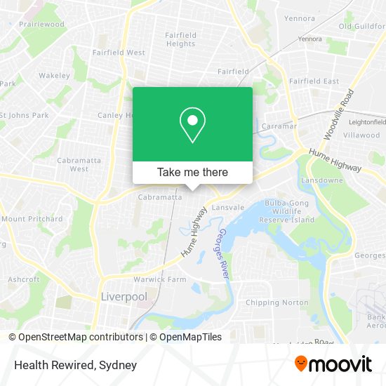 Health Rewired map