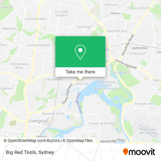 Big Red Tools map