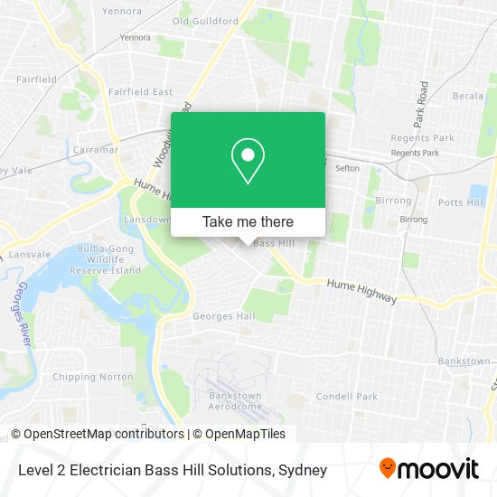 Level 2 Electrician Bass Hill Solutions map