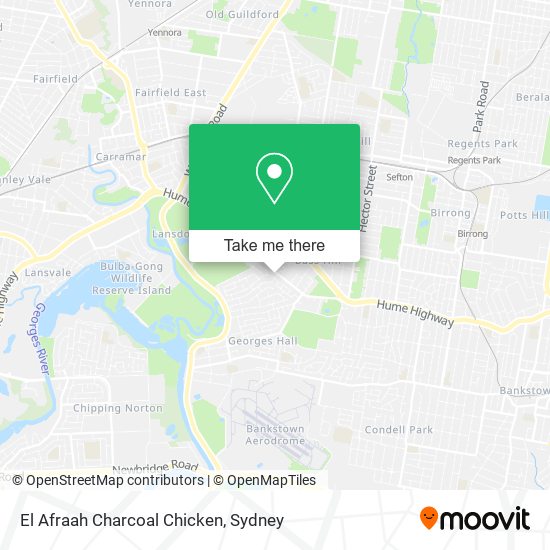 El Afraah Charcoal Chicken map