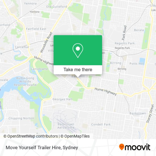 Move Yourself Trailer Hire map