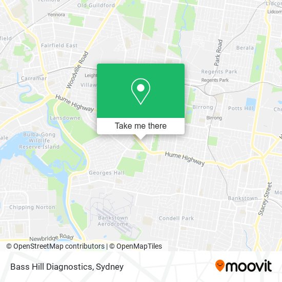 Bass Hill Diagnostics map