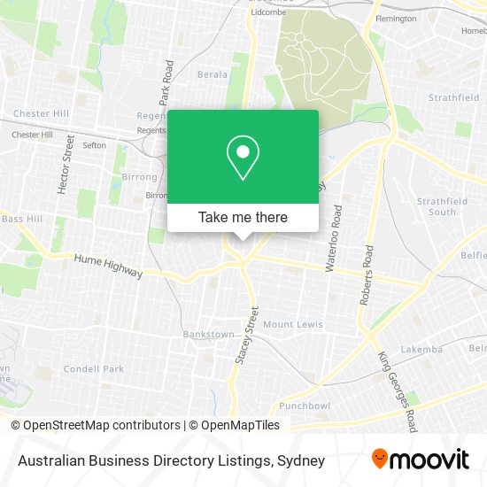 Australian Business Directory Listings map
