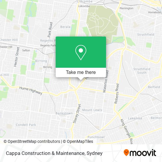 Cappa Construction & Maintenance map