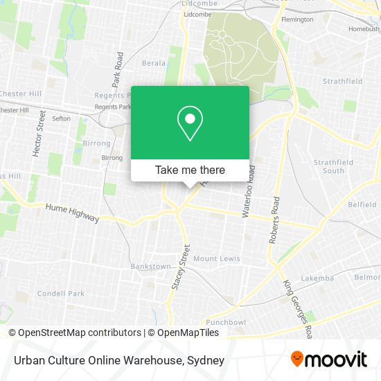 Urban Culture Online Warehouse map