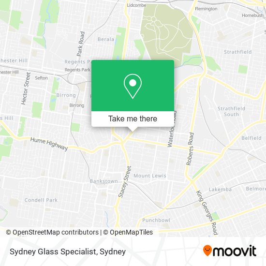 Sydney Glass Specialist map