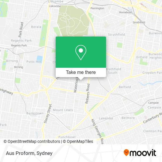 Aus Proform map