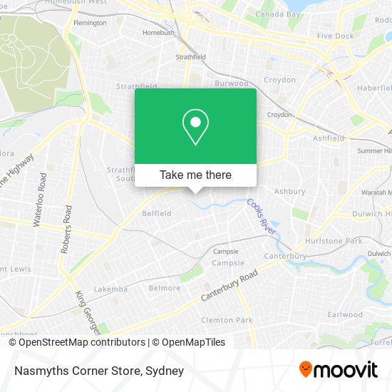 Nasmyths Corner Store map