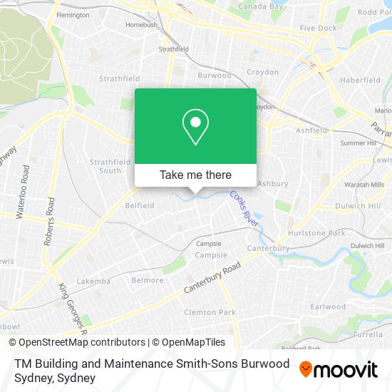 Mapa TM Building and Maintenance Smith-Sons Burwood Sydney