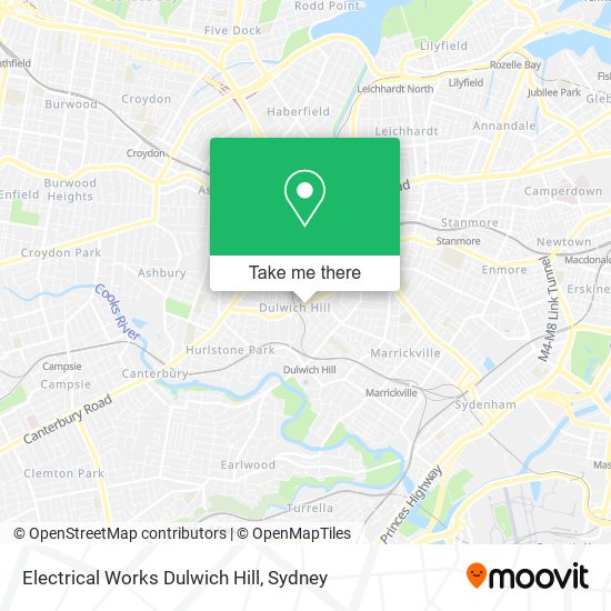 Electrical Works Dulwich Hill map