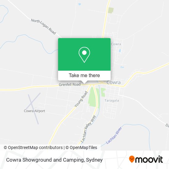 Cowra Showground and Camping map