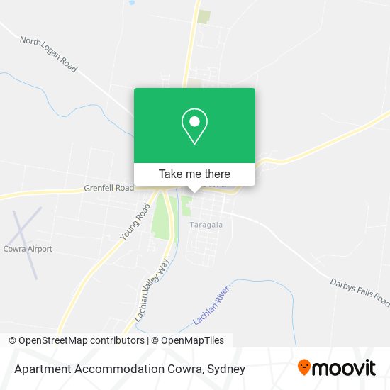 Apartment Accommodation Cowra map