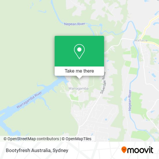 Mapa Bootyfresh Australia