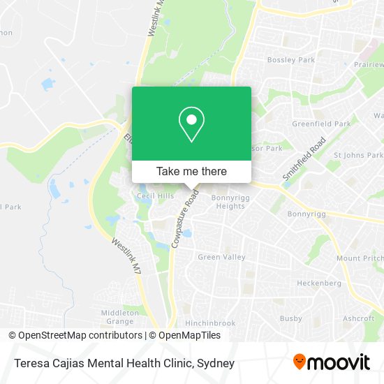 Teresa Cajias Mental Health Clinic map