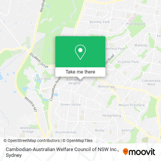Cambodian-Australian Welfare Council of NSW Inc. map