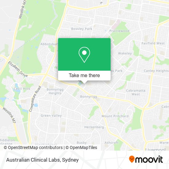 Australian Clinical Labs map