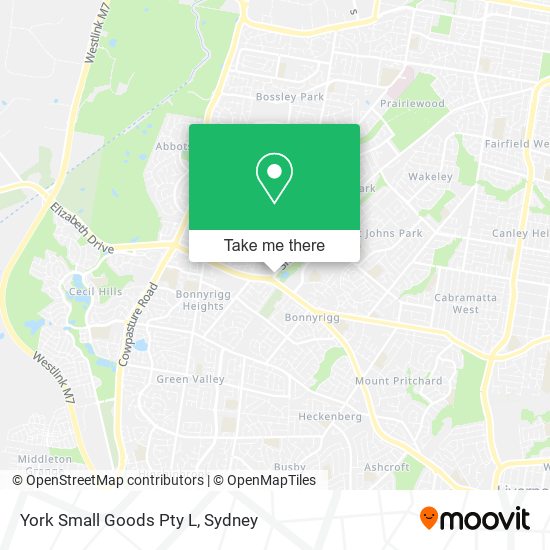 York Small Goods Pty L map