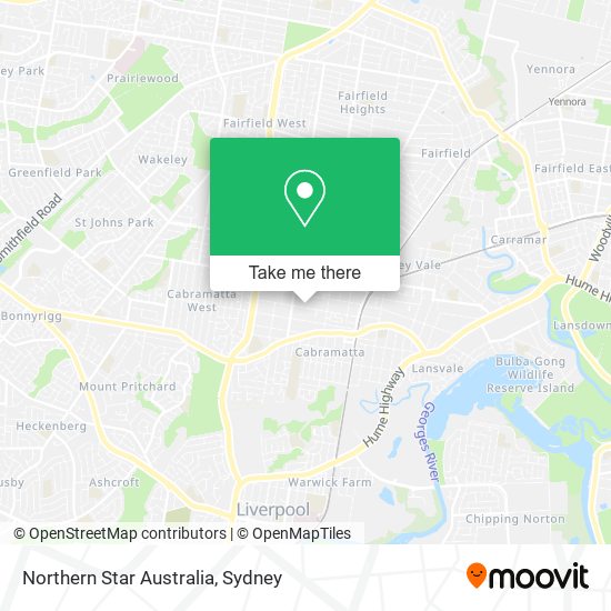 Northern Star Australia map