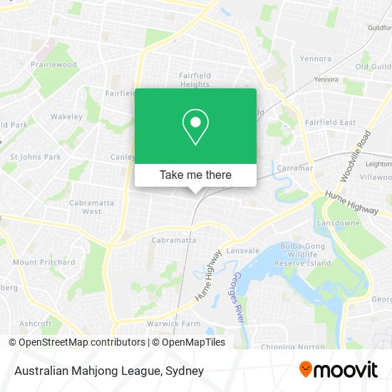 Mapa Australian Mahjong League